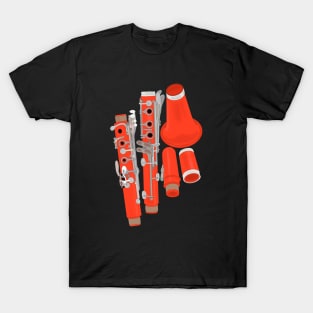 Clarinet Disassembled T-Shirt